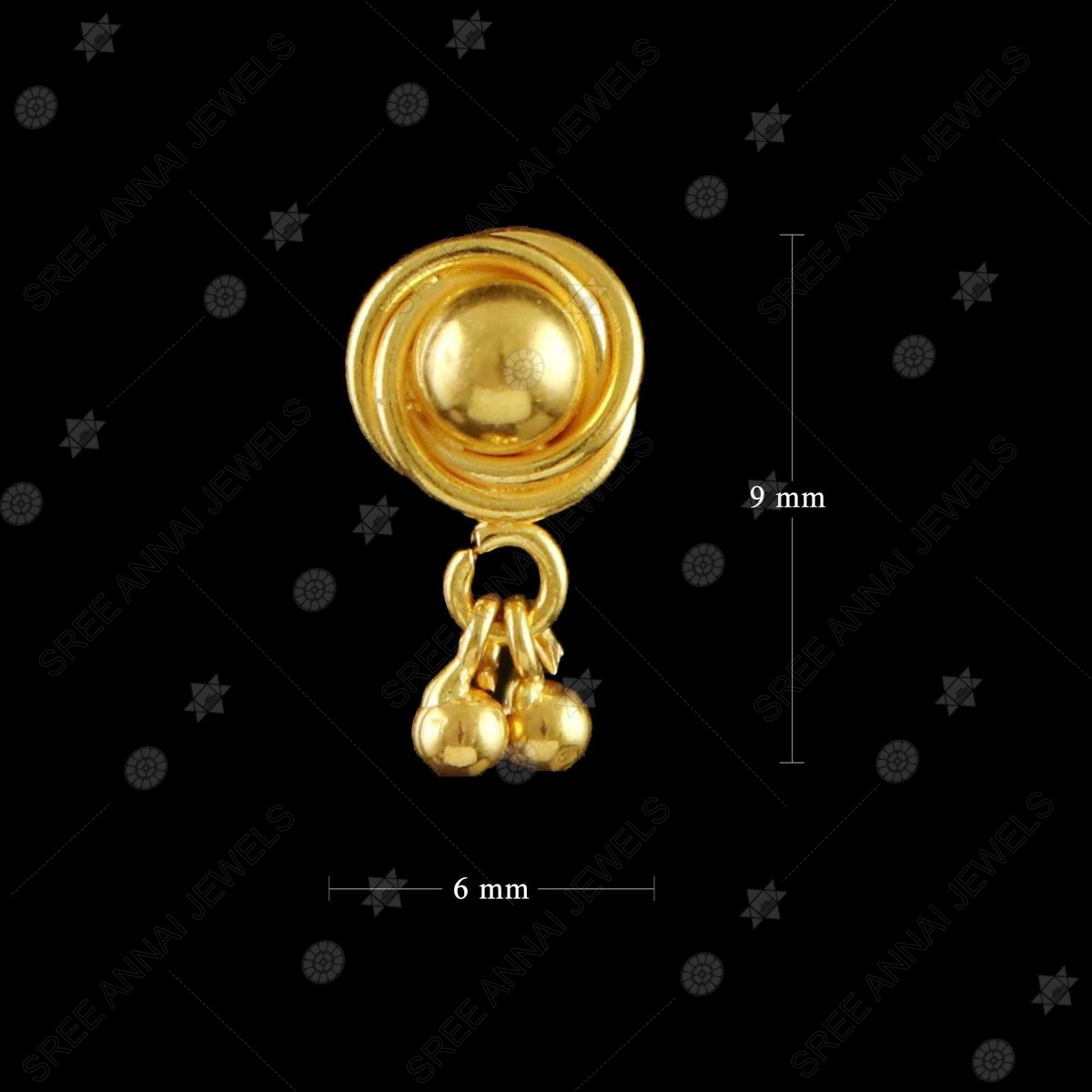 22k Plain Gold Earring JG-1811-1236 – Jewelegance, 42% OFF
