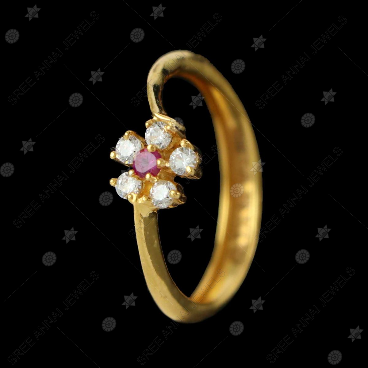 Buy Tantalizing Leaf Gold Rings |GRT Jewellers