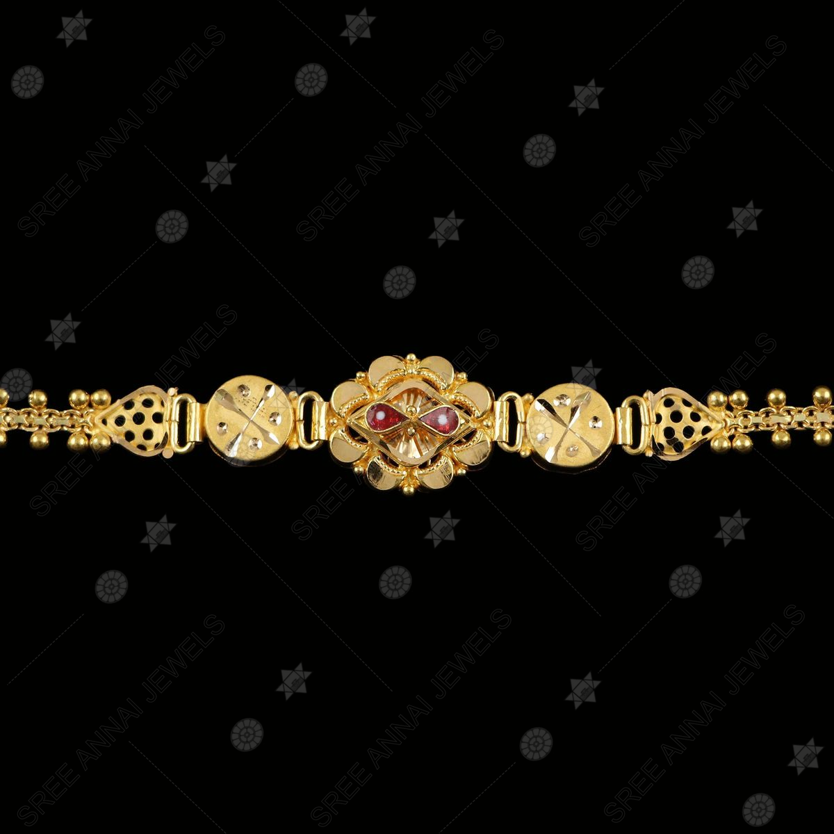 Buy quality Men's Fancy Handmade 22k Gold Bracelet in Rajkot