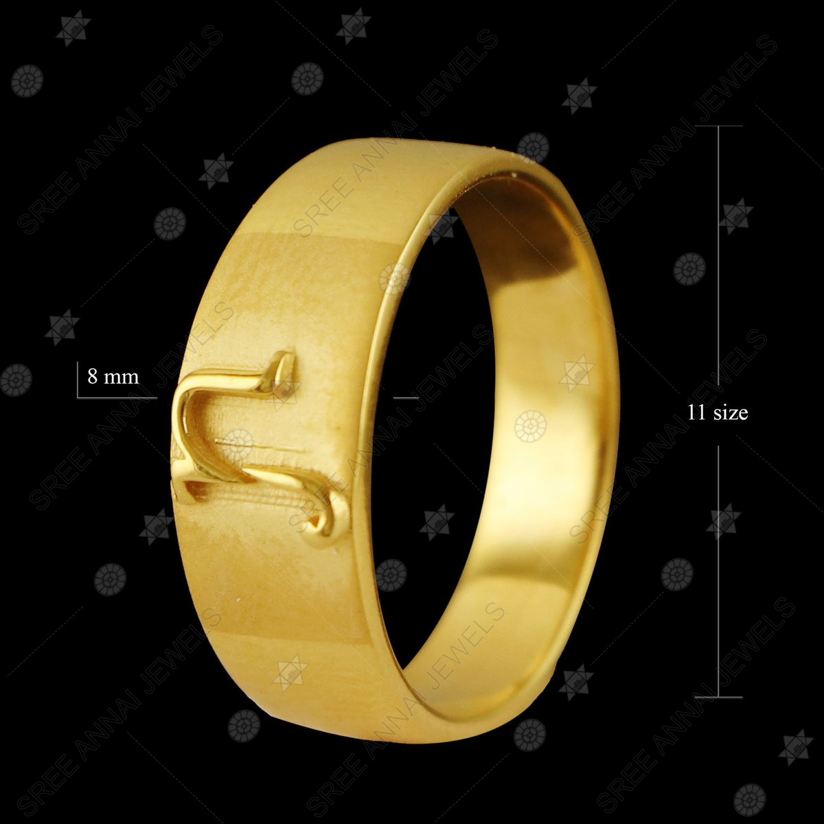 Manufacturer of 22kt gold plain casting classic gents ring | Jewelxy -  103369