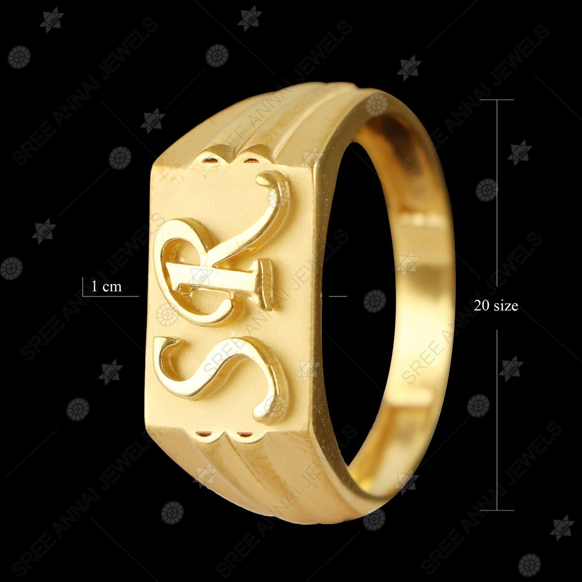 3D Hari alphabet letter rings 3d model design jewellery online - Cad Wala