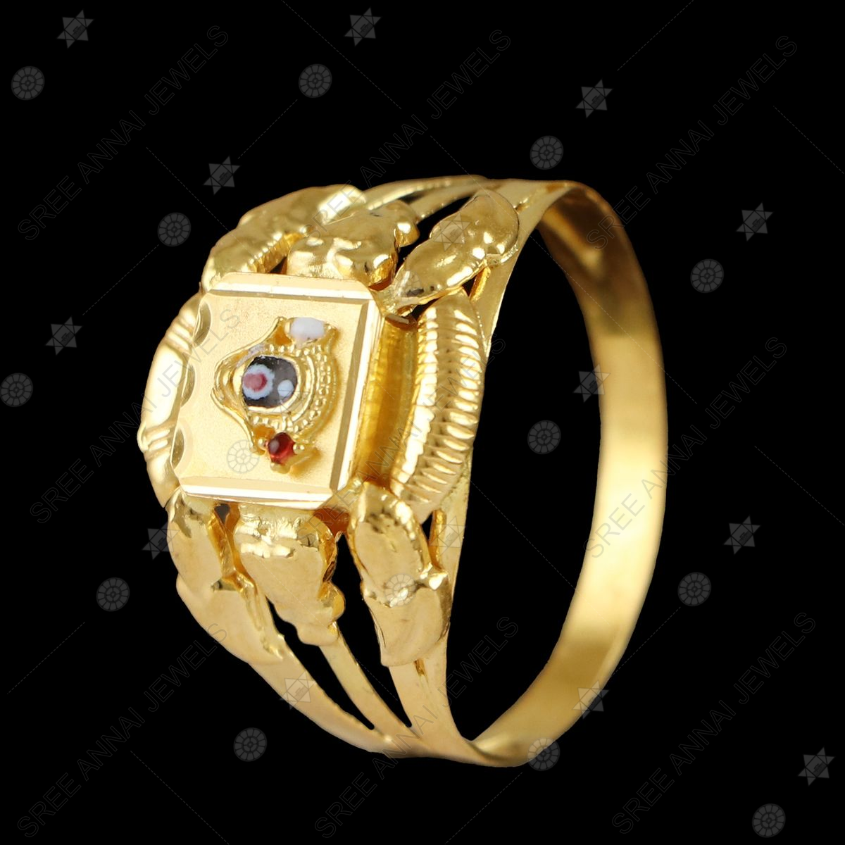 22k yellow gold ring US size-10.5 weight-4.460mg price $499 | MikeDaJeweler