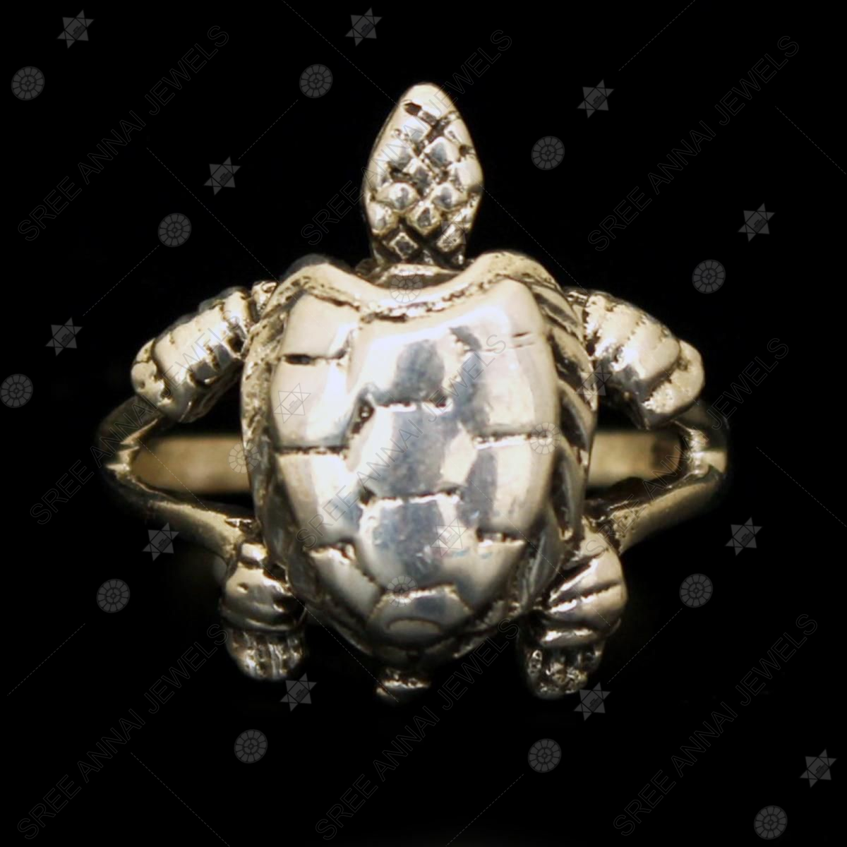 Silver Couple CZ Tortoise Rings at Best Price in Kolkata | J.P Jewels